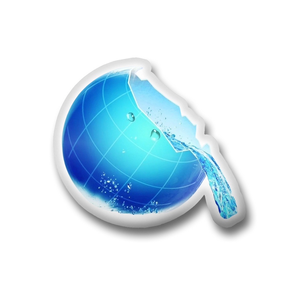 Frutiger Aero Pillow - Water Globe